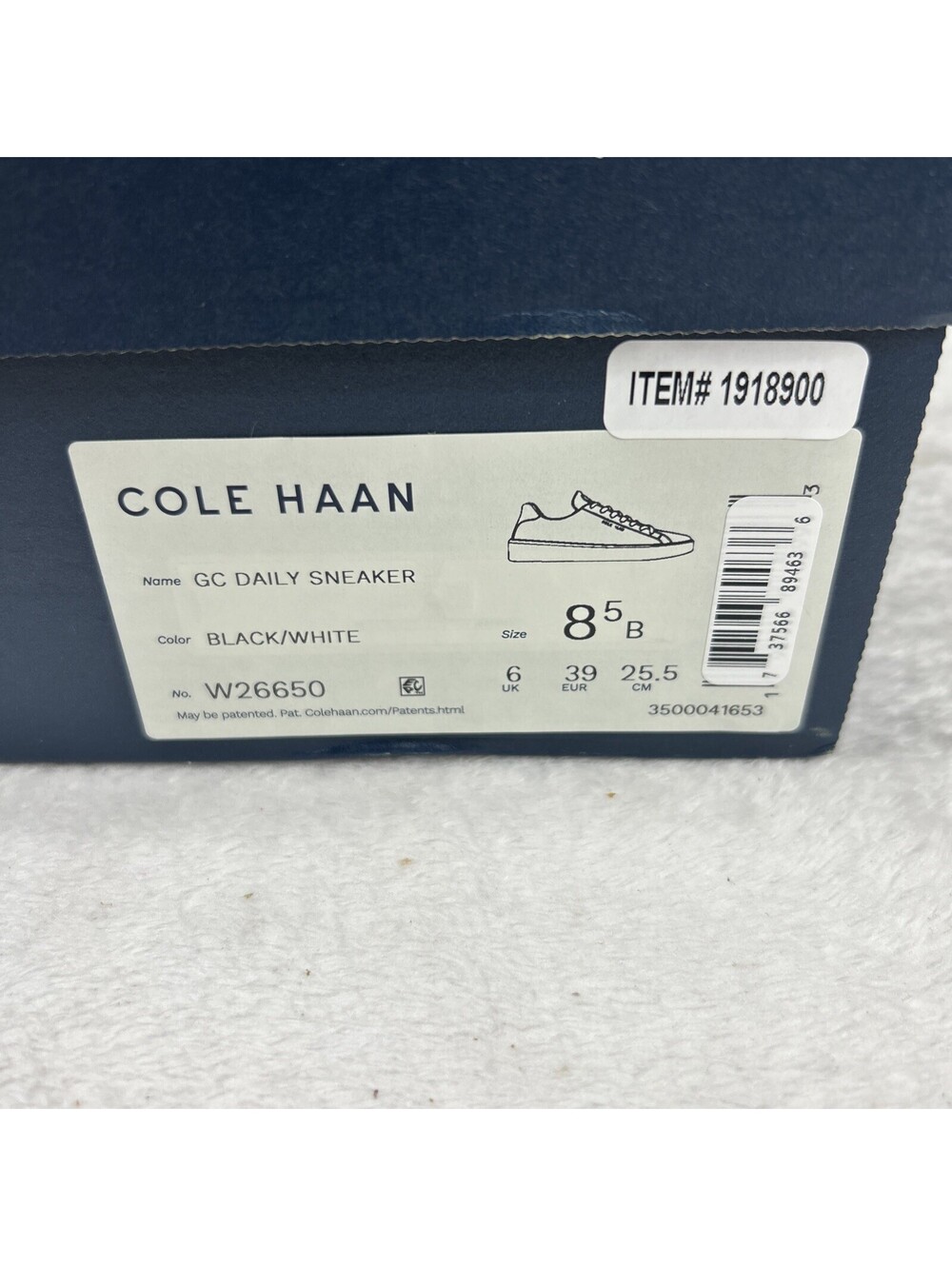 Cole Haan Womens Grand Crosscourt Daily Sneaker Size 8.5B Black White W26650 New - Picture 10 of 10